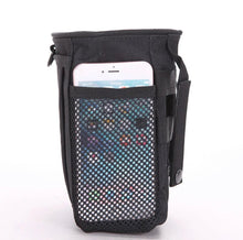 Load image into Gallery viewer, Drawstring bag side mesh pocket holding a phone