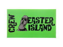 Load image into Gallery viewer, Green show dashboard placard with show logo and CREW