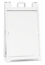 Load image into Gallery viewer, White Signicade Deluxe A-frame sign stand