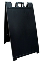 Load image into Gallery viewer, Black Signicade A-frame sign stand
