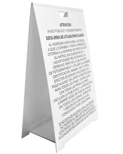 Load image into Gallery viewer, Folding crowd release notice board, Spanish side
